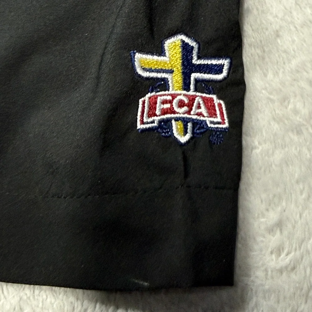 Adidas Windbreaker Mens Medium Black Short Sleeve FCA Quarter Zip HG0081